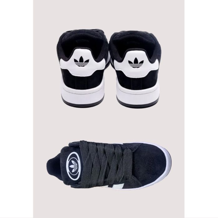 ADIDAS CAMPUS 00S ALL BLACK WHITE STRIPE SUEDE