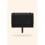 YSL KATE SAINT LAURENT ALL BLACK CROSS BODY BAG BLACK TUSSEL