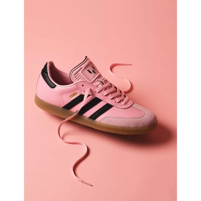 ADIDAS SAMBA X MEESI INTER MIAMI PINK BLACK SHOES