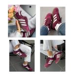 ADIDAS GAZELLE MAROON BURGUNDY WOMEN SHOES