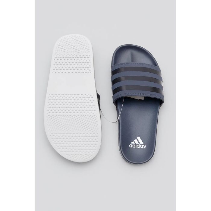 ADIDAS ALL GREY BLACK STRIPE SLIDE V2 WITH BOX