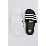 ADIDAS BLACK WHITE STRIPE SLIDE V2 WITH BOX