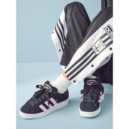 ADIDAS CAMPUS 00S BLACK PINK STRIPE WOMEN SHOES