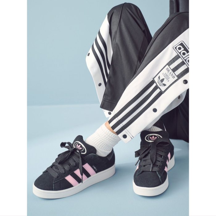 ADIDAS CAMPUS 00S BLACK PINK STRIPE WOMEN SHOES