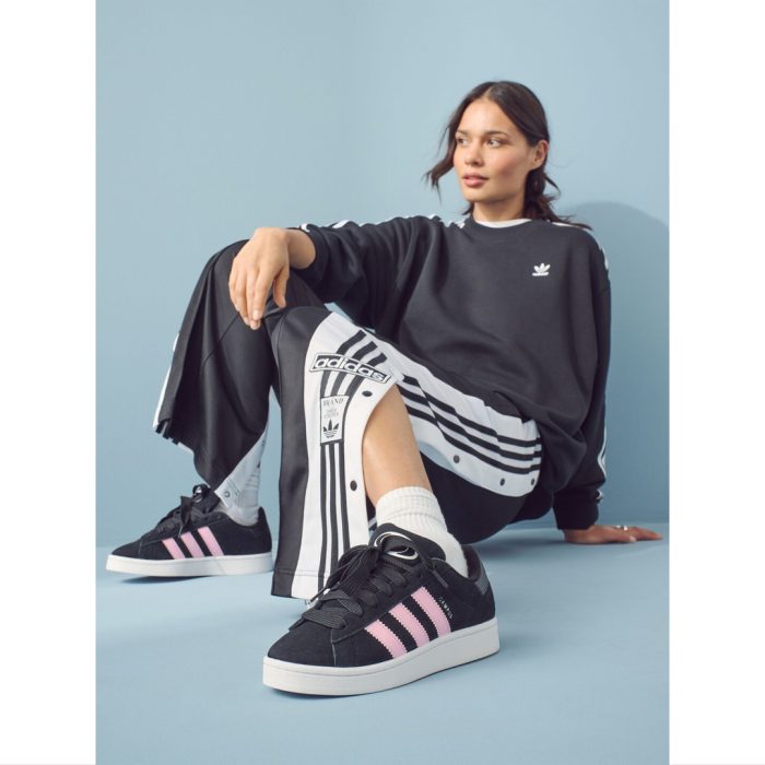 ADIDAS CAMPUS 00S BLACK PINK STRIPE WOMEN SHOES