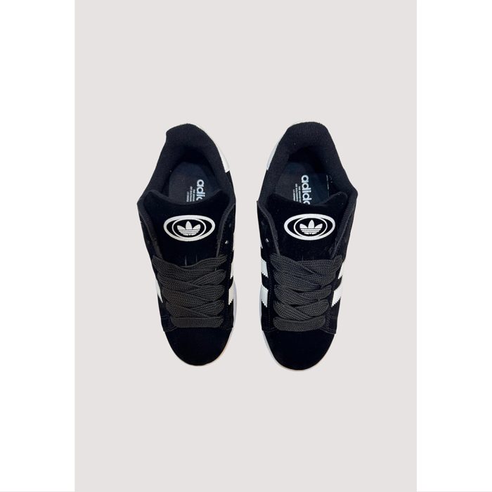 ADIDAS CAMPUS 00S ALL BLACK WHITE STRIPE SUEDE