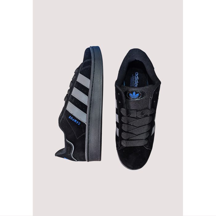 ADIDAS CAMPUS 00S ALL GREY BLACK STRIPE SHOES