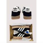 ADIDAS GAZELLE INDOOR BLACK WHITE GUM SOLE