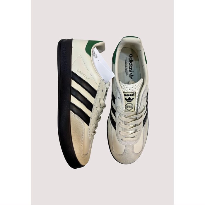 ADIDAS GAZELLE INDOOR OFF WHITE BLACK GREEN
