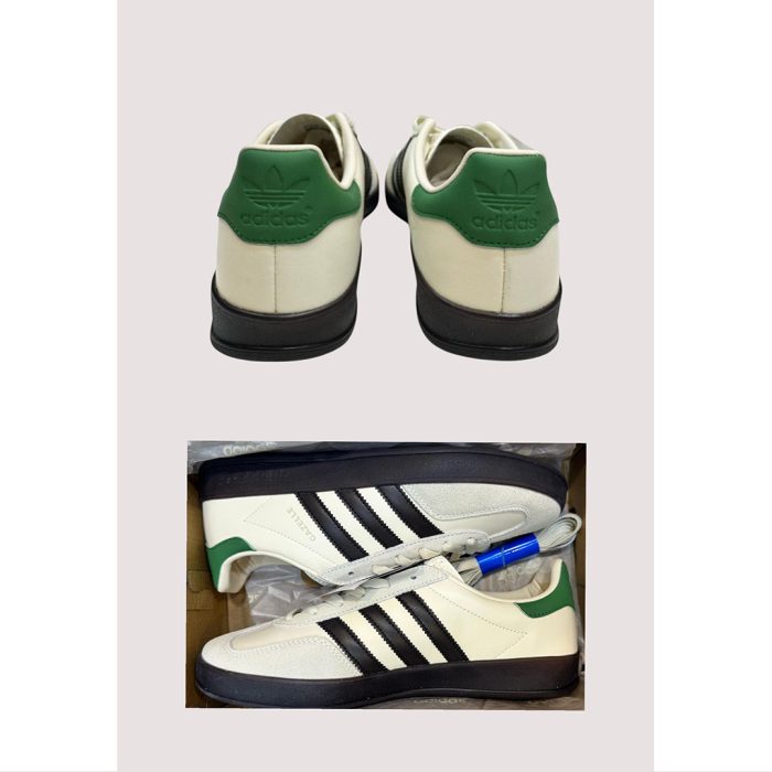 ADIDAS GAZELLE INDOOR OFF WHITE BLACK GREEN