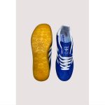 ADIDAS GAZELLE INDOOR INDIGO BLUE WHITE WITH GOLDEN GUM SOLE
