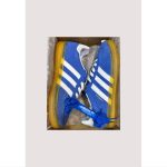 ADIDAS GAZELLE INDOOR INDIGO BLUE WHITE WITH GOLDEN GUM SOLE