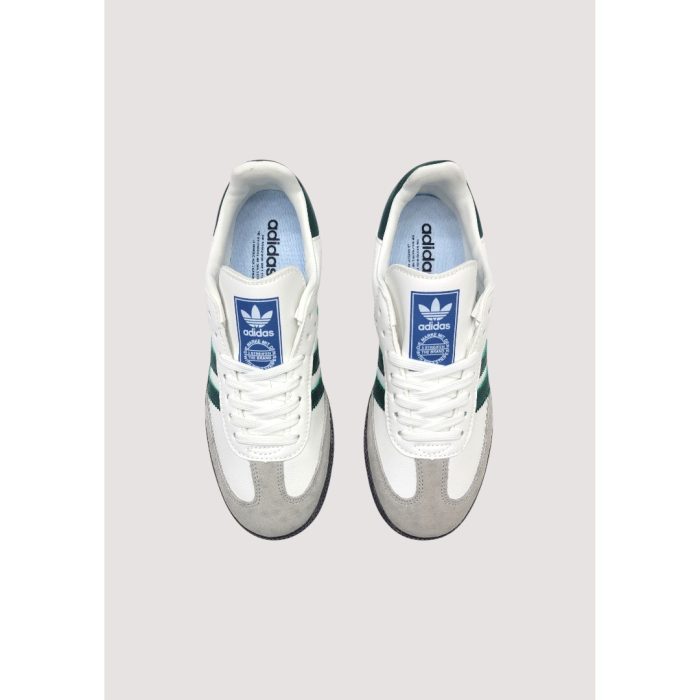 ADIDAS SAMBA OG CLOUD WHITE-GREEN SHOES