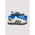 ADIDAS SAMBA OG CLOUD WHITE-GREEN SHOES