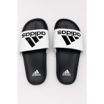 ADIDAS WHITE WITH BLACK SLIDE