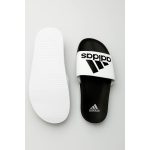 ADIDAS WHITE WITH BLACK SLIDE