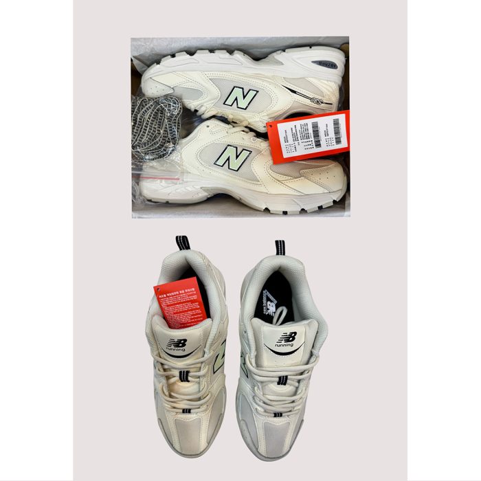 NEW BALANCE 530 CREAM & BEIGE ABZORB RUNNING SHOES