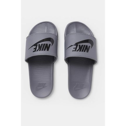 NIKE GREY BLACK TICK SLIDE V2 WITH BOX