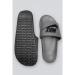 NIKE GREY BLACK TICK SLIDE V2 WITH BOX
