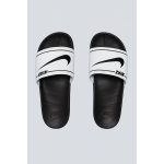 NIKE WHITE WITH BLACK TICK SLIDE WITH BOX