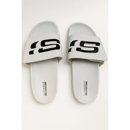 SKECHERS CREAM HYPER BURST SLIDE WITH BOX