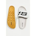 SKECHERS CREAM HYPER BURST SLIDE WITH BOX