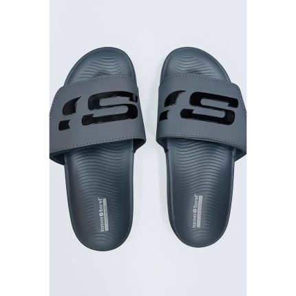 SKECHERS ALL GREY HYPER BURST SLIDE WITH BOX