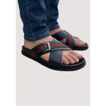 GUCCI BLACK AURA SLIPPER MEN