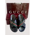 GUCCI BLACK AURA SLIPPER MEN