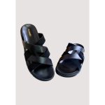 HERMÈS IZMIR TWO BLACK SLIDE MEN D3