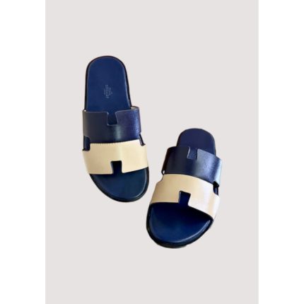 HERMΓS IZMIR TWO TONE NAVY CREAM SLIDE MEN