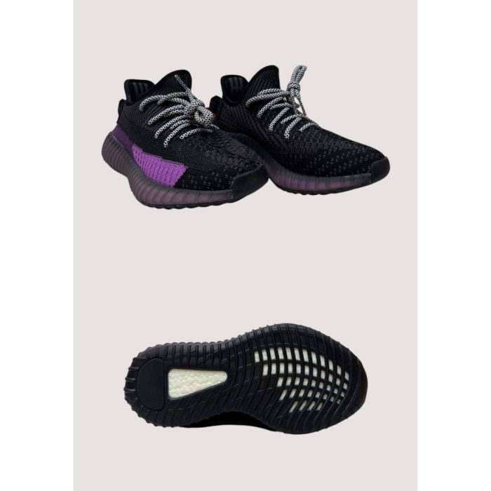 black and purple yeezys