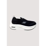 SKECHERS BLACK-WHITE SLIP ON WOMEN SHOES