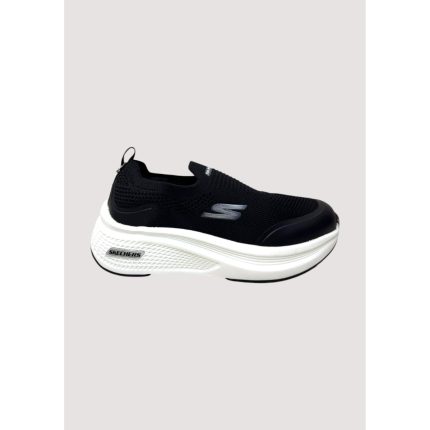 SKECHERS BLACK-WHITE SLIP ON WOMEN SHOES
