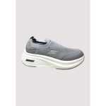 SKECHERS GREY-WHITE SLIP ON WOMEN SHOES