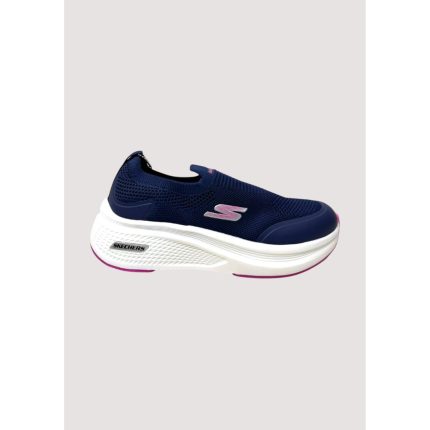 SKECHERS NAVY PINK-WHITE SLIP ON WOMEN SHOES