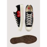 CONVERSE CHUCK TAYLOR 70's ALL STAR LOW CDG PLAY BLACK - Image 2
