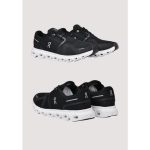 ON CLOUD 6 BLACK WHITE RUNNING SHOES - Image 2