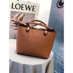 LOEWE ANAGRAM SMALL LEATHER TOTE BAG