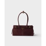 PRADA BONNIE MEDIUM SUEDE SHOULDER BAG