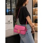 COACH TABBY TWISTED FUCHSIA SHOULDER BAG