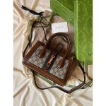 GUCCI JACKIE 1961 SMALL TOTE BAG WITH PISTON CLOSURE