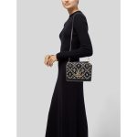 LOUIS VUITTON TWIST MM BLACK EMBROIDERED BAG