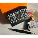 LOUIS VUITTON TWIST MM BLACK EMBROIDERED BAG