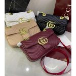 GUCCI GG MINI MARMONT MATELASSE SHOULDER BAG