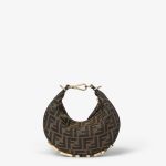 FENDI GRAPHY MINI HOBO FENDI LETTER SHOULDER BAG