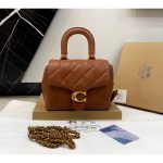 COACH TABBY QUILTED TOP HANDLE BAG