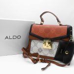 ALDO EMALINE MONOGRAM TOP HANDLE BAG