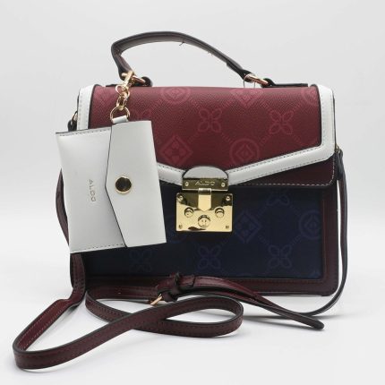 ALDO EMALINE MONOGRAM TOP HANDLE BAG