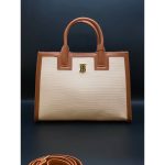BURBERRY FRANCES TB LOGO TOTE BAG